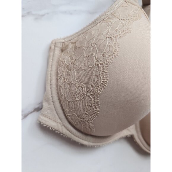 Wacoal Retro Chic Contour Beige Full Coverage Underwire Lined 853186 Bra 34DD - Picture 5 of 9